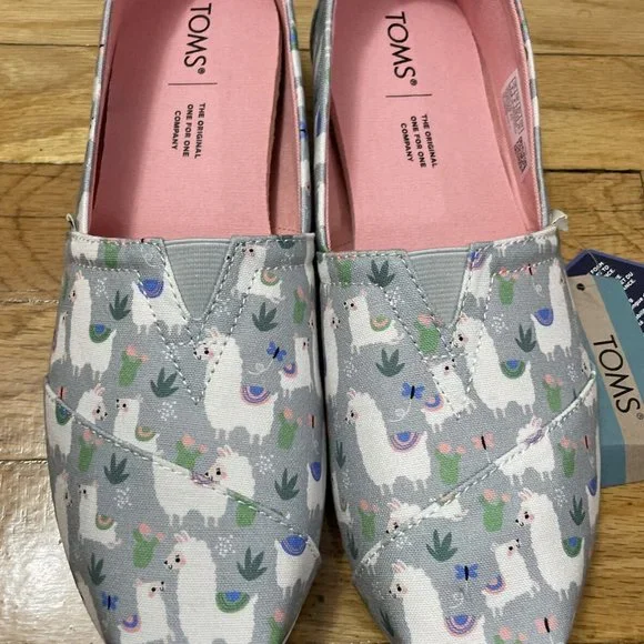 Llama/Alpaca Print Toms Alpargatas (BRAND NEW, NOT WORN) - Picture 1 of 1